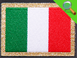 Etichetta Tessuta Bandiera Italiana