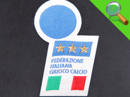 Etichetta tessuca Federazione Italiana Calcio